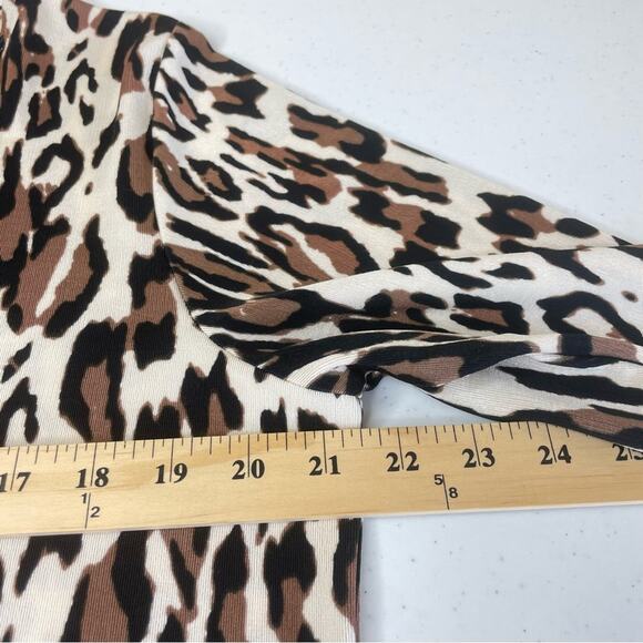 CHICO'S TRAVELERS CLASSIC Animal Sierra Dress Top  Size 2(L) - Picture 16 of 16